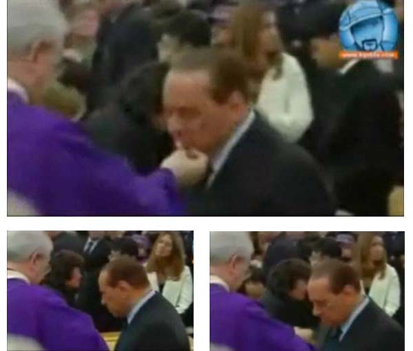 Berlusconi receiving Communion 01